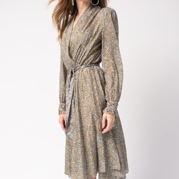 FORTE FORTE Printed Cotton Silk Voile Dress - Picture 2 of 6